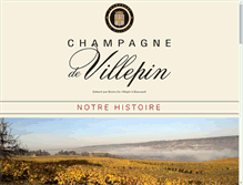Tablet Screenshot of champagnedevillepin.fr